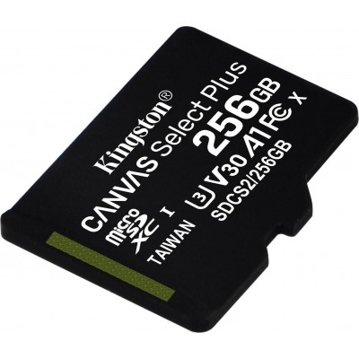Kingston Canvas Select Plus microSDXC 256GB Class 10 U3 V30 Black